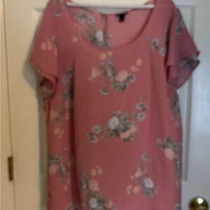 Torrid Pink Boxy Blouse Relaxed Fit